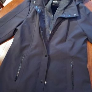 Liz Claiborne Trench Coat Style Jacket. Dual layered Look. Size XL New Condition